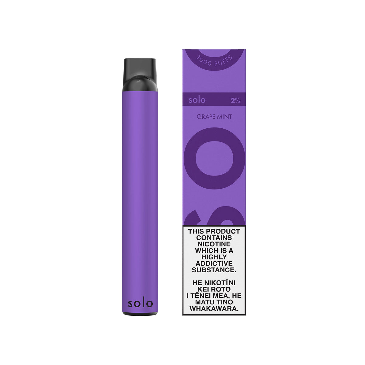 grape mint solo disposable vape