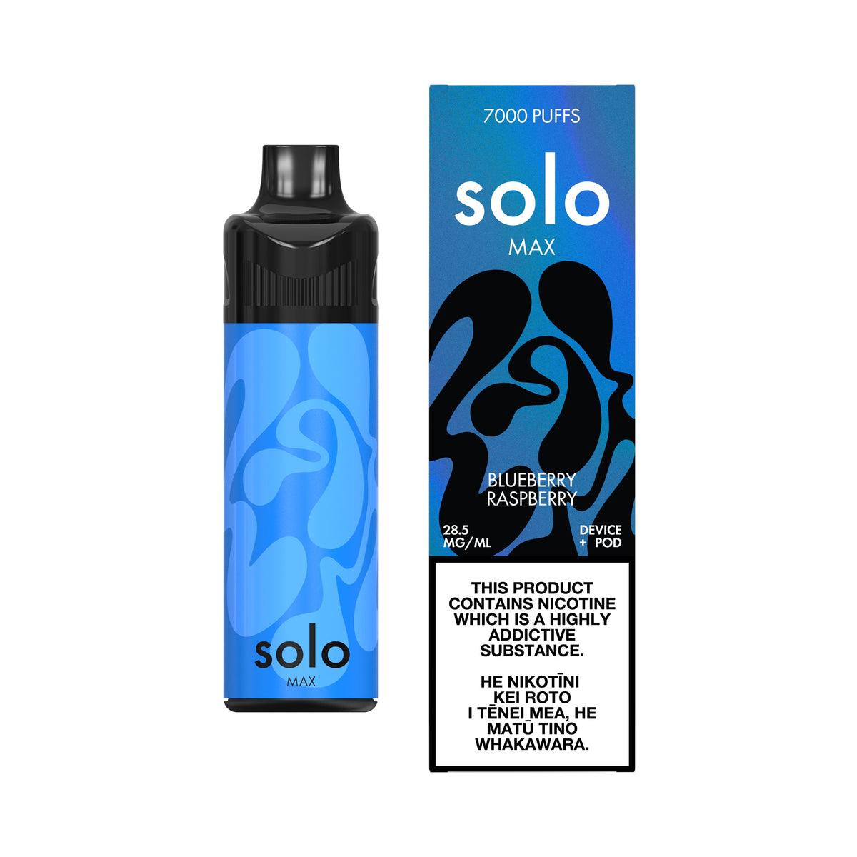 Blueberry Raspberry | solo MAX Pod Kit (Device + Replacement Pod) 