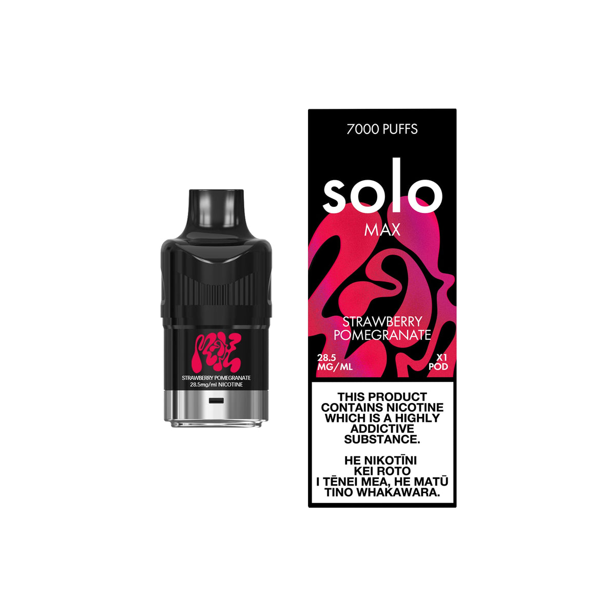 Strawberry Pomegranate | solo MAX Replacement Pod + Box